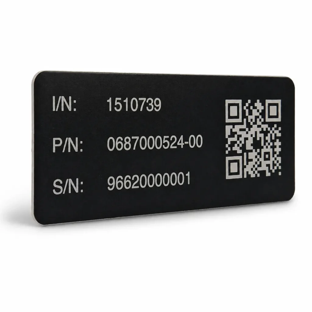 Etichete QR metalice gravate laser